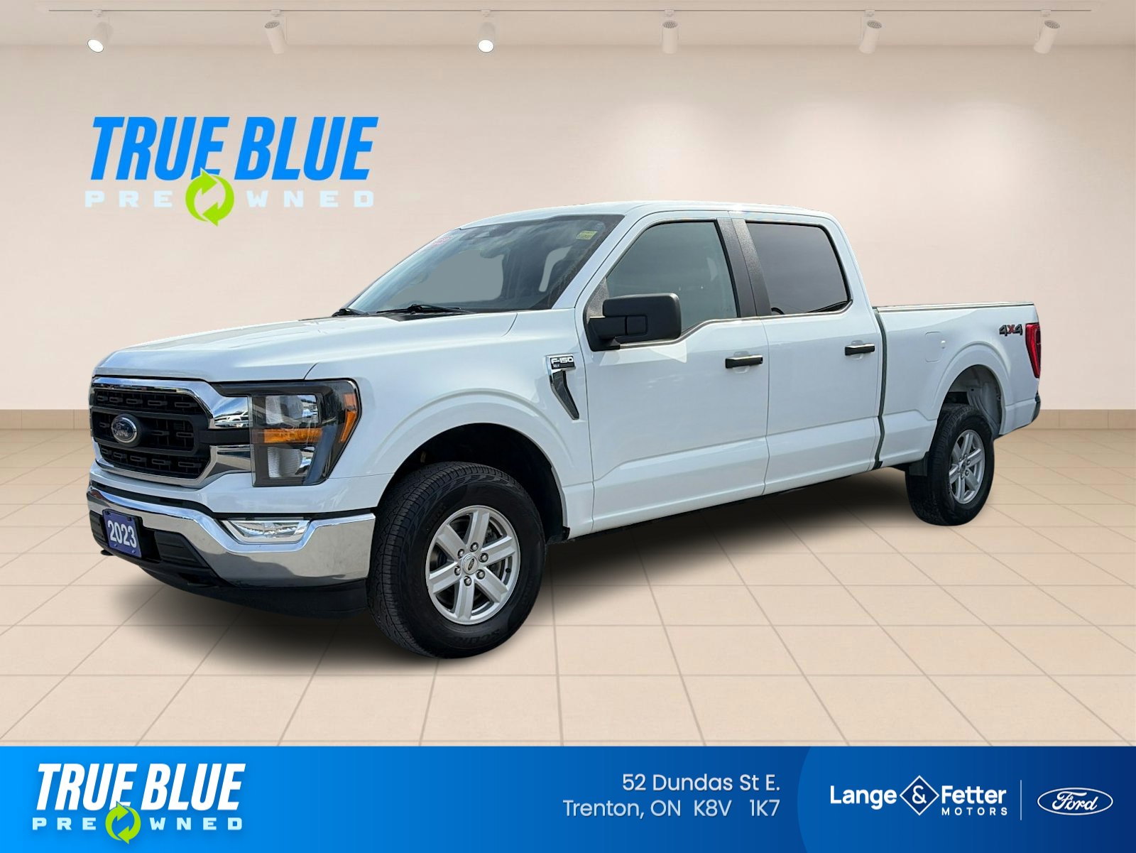 White 2023 Ford F-150 Pickup Truck Four-Wheel Drive Automatic