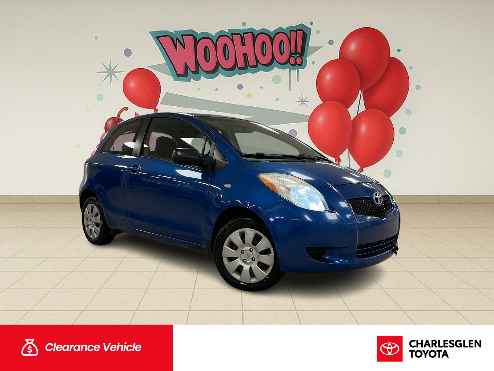 08W9 Blue Flame 2008 Toyota Yaris   