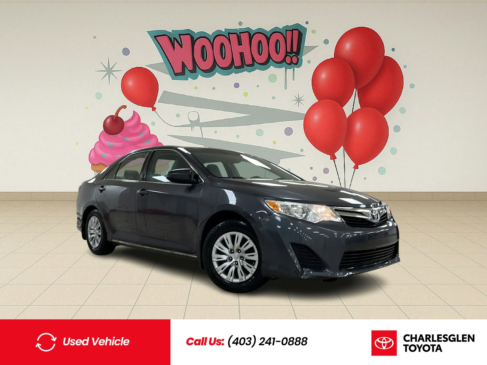 01G3 Magnetic Gray Metallic 2013 Toyota Camry Sedan Front-Wheel Drive Automatic